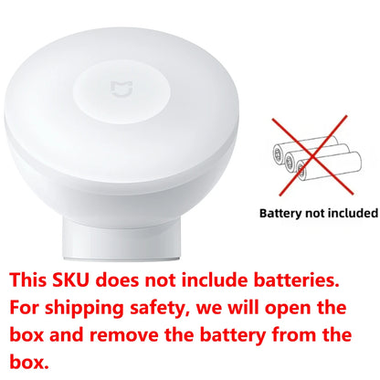 Luz nocturna LED por inducción Xiaomi Mijia, 2 lámparas, brillo ajustable, sensor infrarrojo inteligente de presencia humana con base magnética