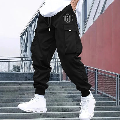 Retro Workwear Loose Sports Men's Casual Pants Straight Leg Trousers Spring Autumn Popular Long Pants Comfortable Fit