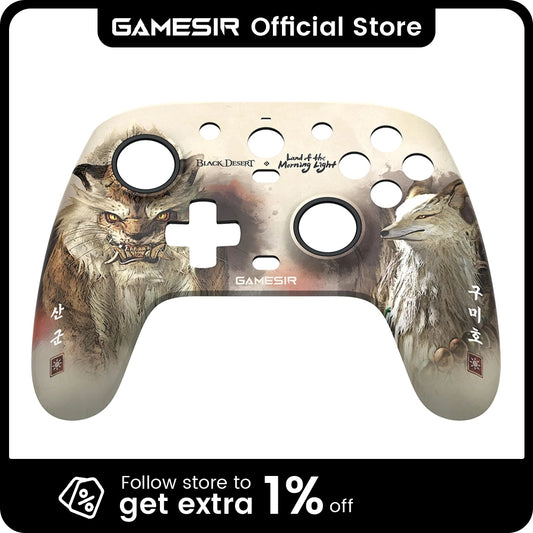 Accesorios para juegos: Carcasa de repuesto Black Desert, cable tipo C, anillo antifricción para GameSir G7 SE, G7 HE y Kaleid Gamepad.