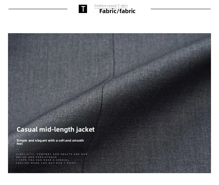 Gabardina coreana Maxbarley para hombre, otoño 2025, estilo casual de negocios, cortavientos, abrigo largo de estilo urbano.