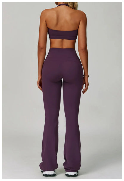 2 Piece Set Women's Tracksuit Fitness Clothes Yoga Sets Sportswear Workout Bra High Waist Leggings Set Gym Clothing Sports Suits