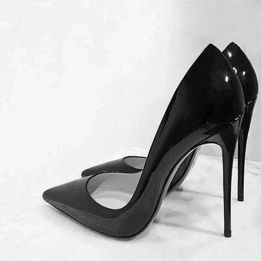 Zapatos de tacón alto brillantes para mujer, sin cordones, con punta puntiaguda y tacón fino, estilo hada, primavera y verano, nueva versión coreana.