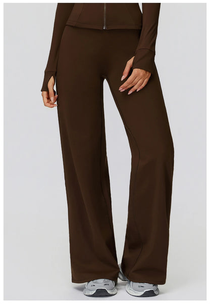 Women High Waist Wide Leg Pants Leggings Fitness Bell-bottoms Yoga Flared Leggings Push Up Gym Workout Flared Pants Sportswear