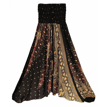 Bohemian Pants Women Pantalones Mujer Hippie High Waist Rayon Harem Baggy Boho Yoga Beach Wear Pour Femme Calca Feminina Printed