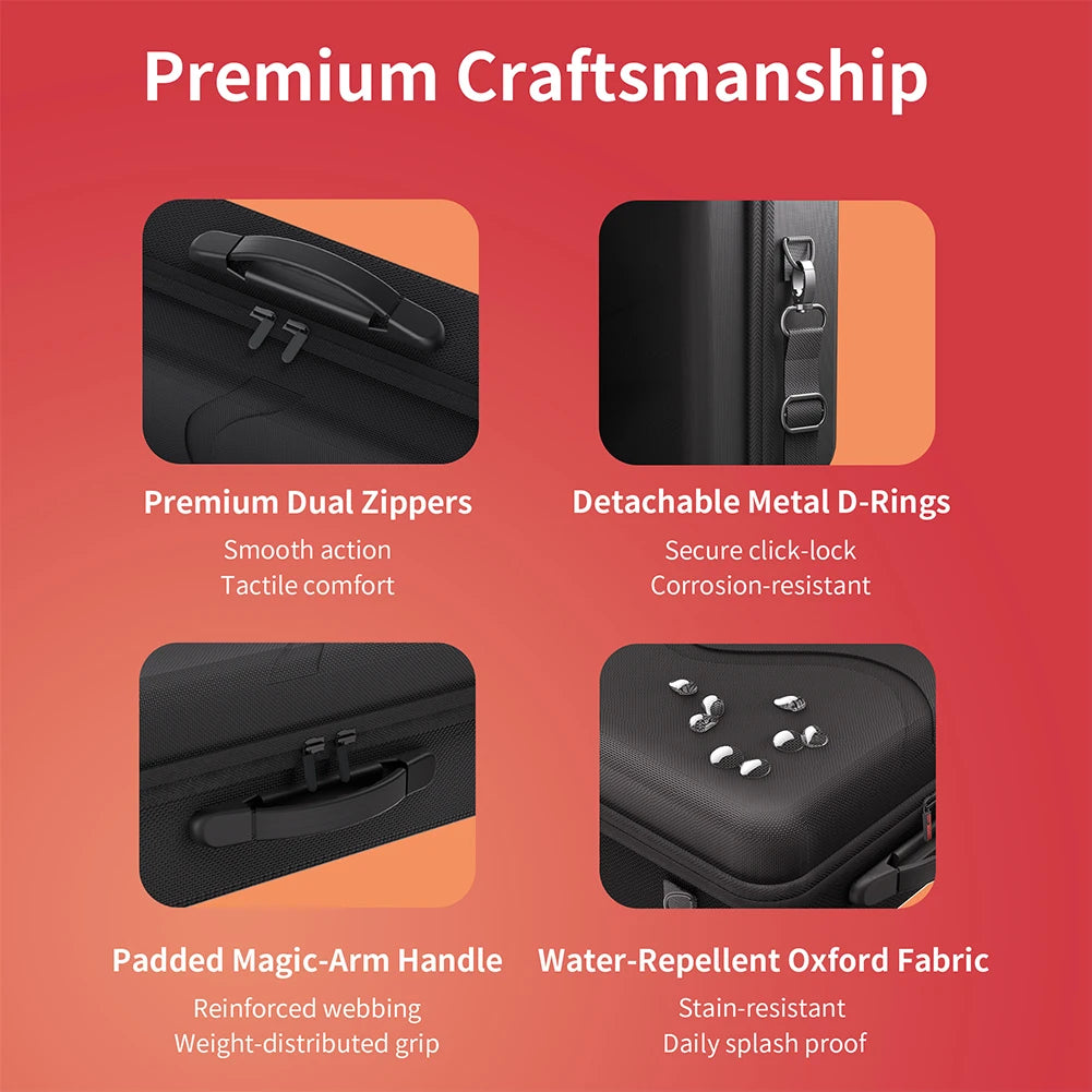 Bolsa para consola de juegos Switch 2, mando, accesorios, estuche rígido, estuche de viaje, estuche de transporte, accesorios.