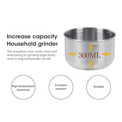 Mini molinillo eléctrico doméstico de 300 ml, pulverizador ultrafino para alimentos para bebés, molinillo de café, molinillo de especias y pimienta, molinillo de granos con 2 o 4 cuchillas.