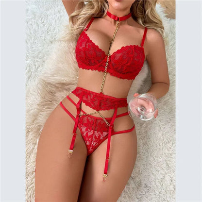 Lencería sexy para mujer, ropa interior transparente de encaje, conjuntos de bragas, conjunto de sujetador y bragas delicados, conjuntos de bragas push up, sujetadores eróticos finos