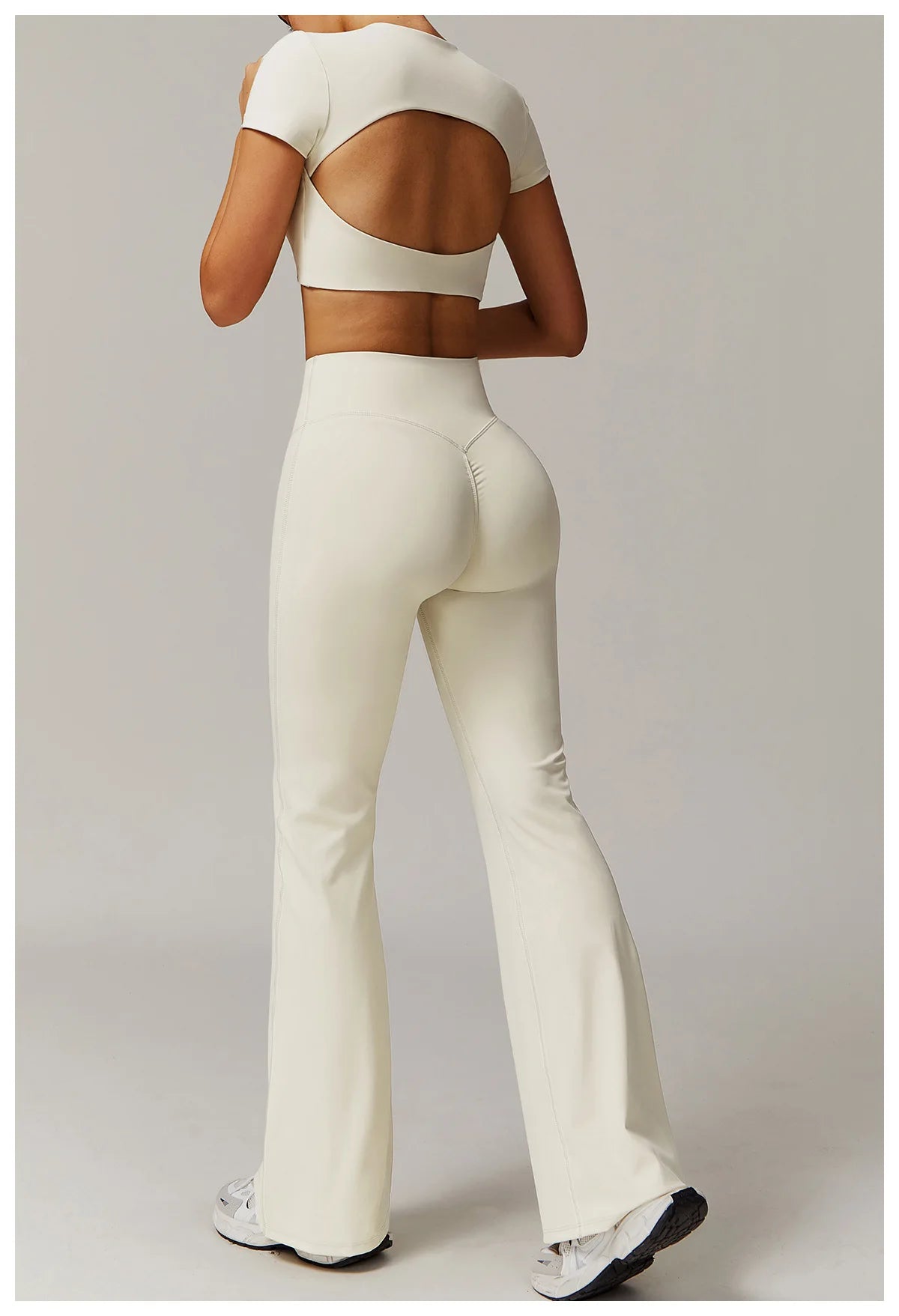 Women's Tracksuit 2PCS Yoga Sets Sportswear Workout Fitness Long Sleeved Sports Bra High Waist Leggings Gym Clothing Sports Suit