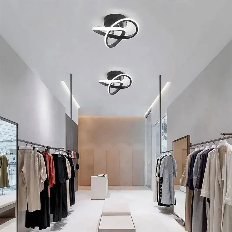 Lámpara de techo LED de 20 W para pasillo, iluminación moderna para el hogar, lámpara LED de superficie para dormitorio, sala de estar, pasillo, escalera, balcón.