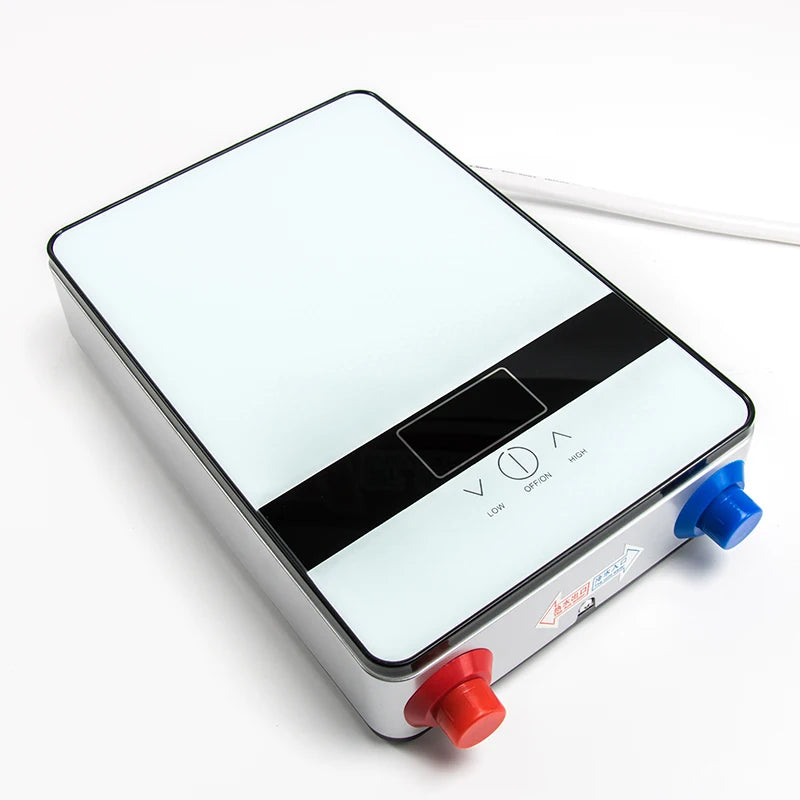 Calentador de agua eléctrico instantáneo de 6500 W y 220 V con termostato. Calentador de flujo para baño. Calefacción instantánea para cocina y ducha.