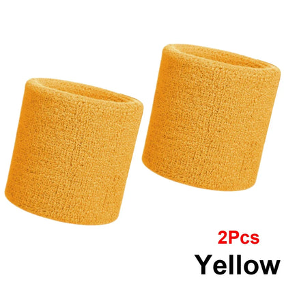 Pack de muñequeras deportivas multicolores únicas para baloncesto (negro, amarillo, blanco, azul, rosa, rojo y gris)