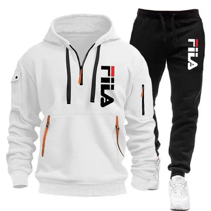 Conjuntos de ropa deportiva para hombre para otoño e invierno 2025, ropa de marca de moda, conjuntos de ropa deportiva y ropa deportiva de manga larga de gran tamaño.