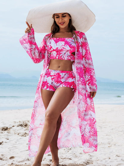 Trajes de baño de verano, conjuntos de tankini para mujer, traje de baño de tres piezas con efecto push up para playa, trajes de baño para piscina, traje de baño para mujer