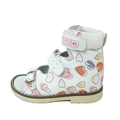 Sandalias de cuero para niños, zapatos de verano para niñas y niños pequeños, calzado ortopédico de pie plano de 2 a 8 años