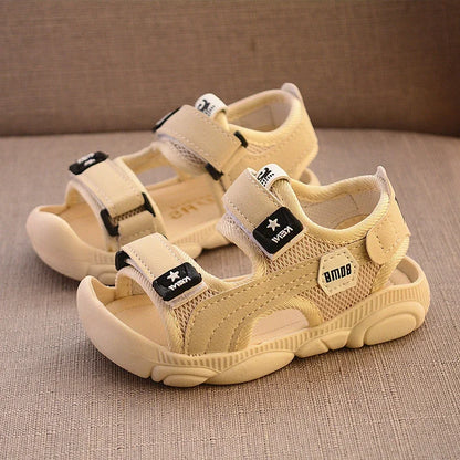 Sandalias descalzas de verano para niños, zapatos de playa de suela suave, protección antipatadas, sandalias funcionales para niños pequeños