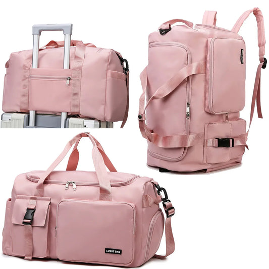 Bolsa deportiva de gimnasio, bolsa de viaje seca y húmeda para mujer, para natación, hombro, bandolera, fitness, viajes al aire libre, bolsa de viaje de fin de semana, bolsa de lona