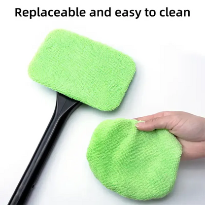 Kit de cepillo limpiador de ventanas de coche con mango largo, herramienta de lavado de parabrisas, limpiaparabrisas interior, accesorios para coche