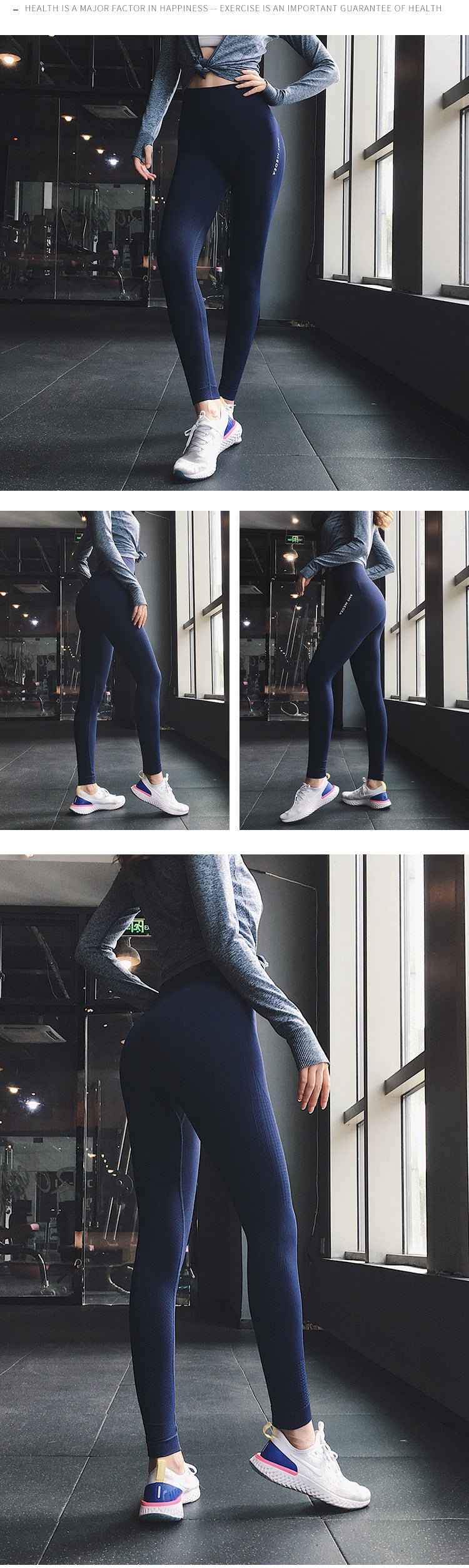 Pantalones de yoga sin costuras, leggings de cintura alta para gimnasio, deportivos, para mujer, mallas de fitness para mujer, mallas para correr con control de abdomen