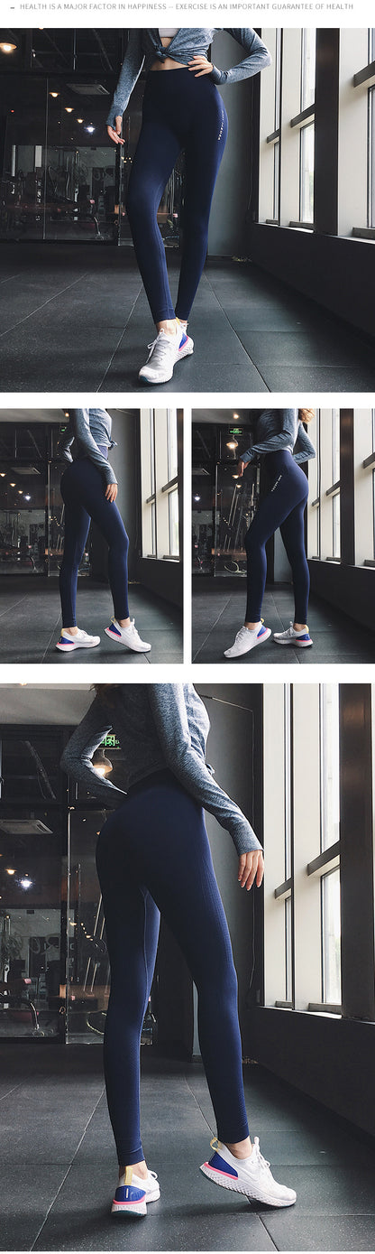 Pantalones de yoga sin costuras, leggings de cintura alta para gimnasio, deportivos, para mujer, mallas de fitness para mujer, mallas para correr con control de abdomen