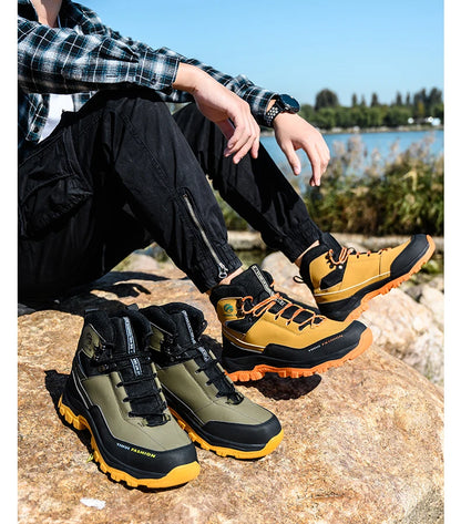 Botas de seguridad para hombre con puntera de acero, antigolpes y resistentes a perforaciones, de calidad europea.