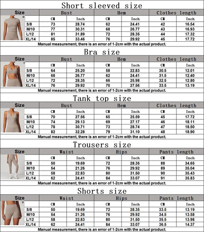 SWELTERING Conjunto de 2 piezas de ropa deportiva para mujer, conjunto de yoga, ropa deportiva para gimnasio, trajes de yoga, conjunto de fitness, chándales, sujetador deportivo, leggings para gimnasio