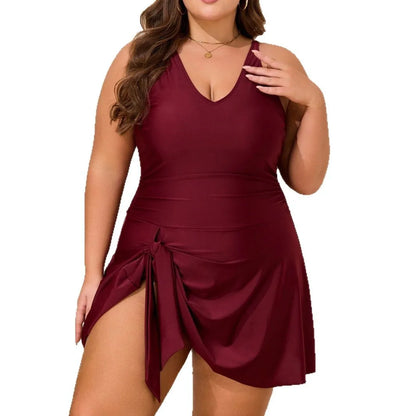 Traje de baño tankini de talla grande para mujer 2025, bikini de talla grande, traje de baño de una pieza para mujer, traje de baño de playa, monokini