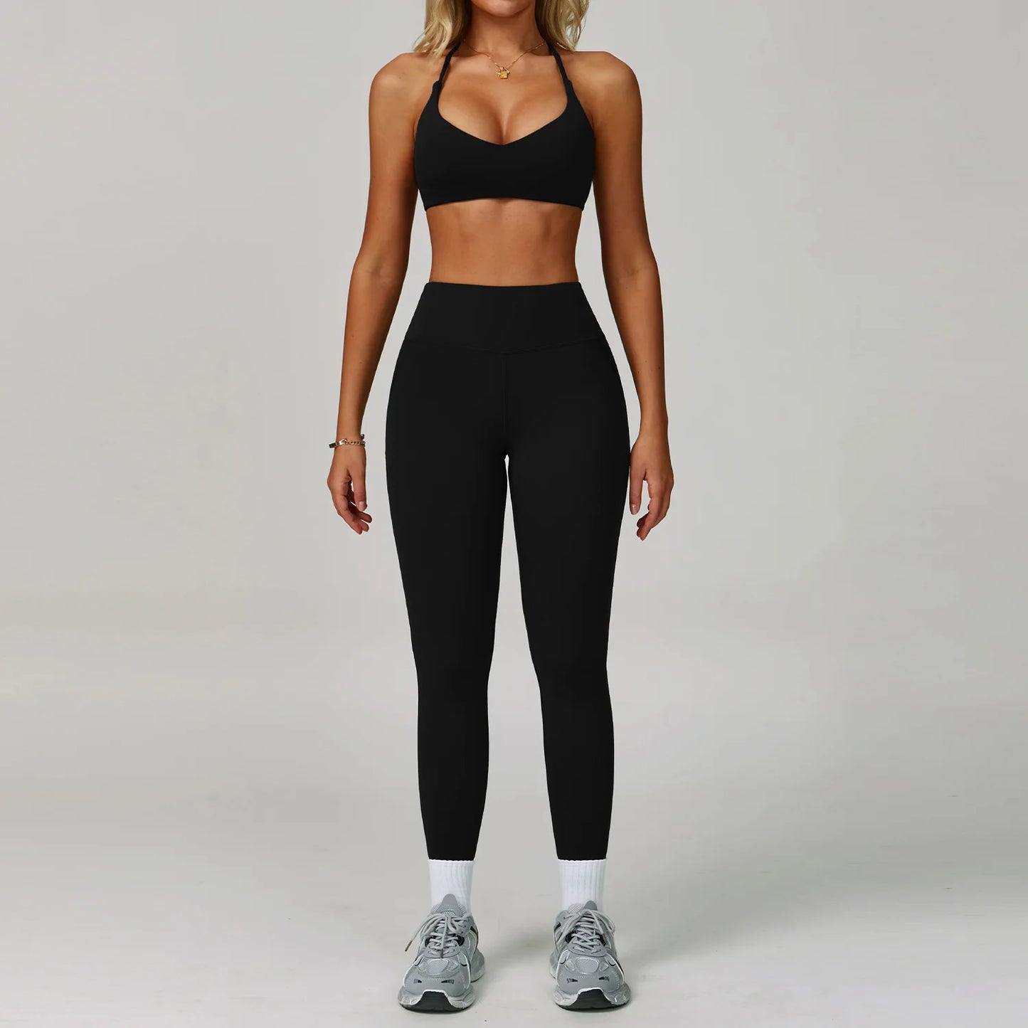 2 Piece Set Women's Tracksuit Fitness Clothes Yoga Sets Sportswear Workout Bra High Waist Leggings Set Gym Clothing Sports Suits