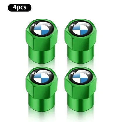 4 tapas de válvula de aire de metal para neumáticos de coche, cubiertas de vástago para BMW E36, E39, E46, E60, E90, E90, F10, F30, G20, G21, G30, G11, F15, X5, accesorios.