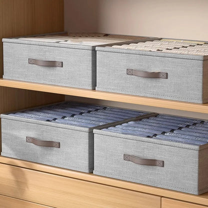 Organizador de ropa para guardarropa, suéter, camisetas, pantalones gruesos, ropa interior y calcetines para el hogar.