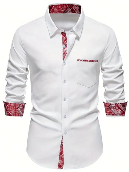 10 colors men's long sleeves, business trip, simple and stylish design, regular shirt, XS-6XL size, fast delivery