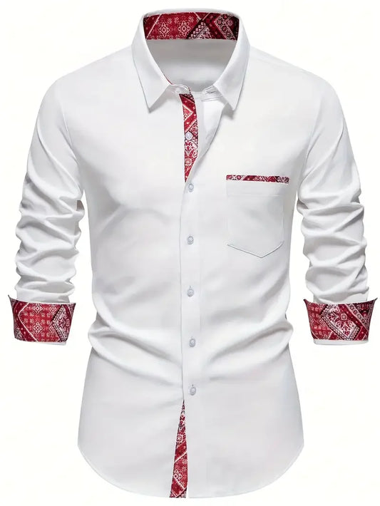 10 colors men's long sleeves, business trip, simple and stylish design, regular shirt, XS-6XL size, fast delivery