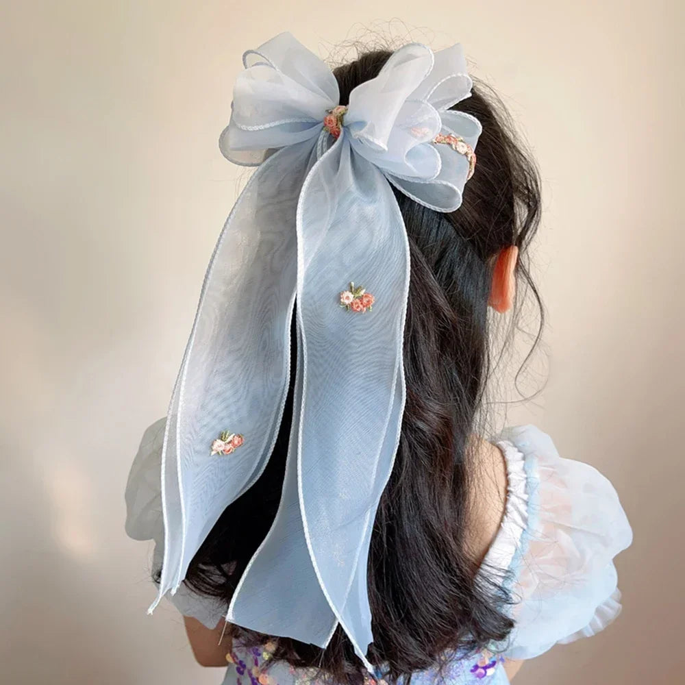 Accesorios para el cabello para niñas, accesorios para el cabello para niñas, lindos accesorios para el cabello, tocado de cola de caballo de princesa para niñas.
