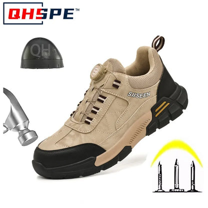 Nuevos zapatos de seguridad para hombre, zapatos de trabajo resistentes a perforaciones, calzado de protección para hombre, botas de trabajo resistentes al desgaste, botas tácticas.