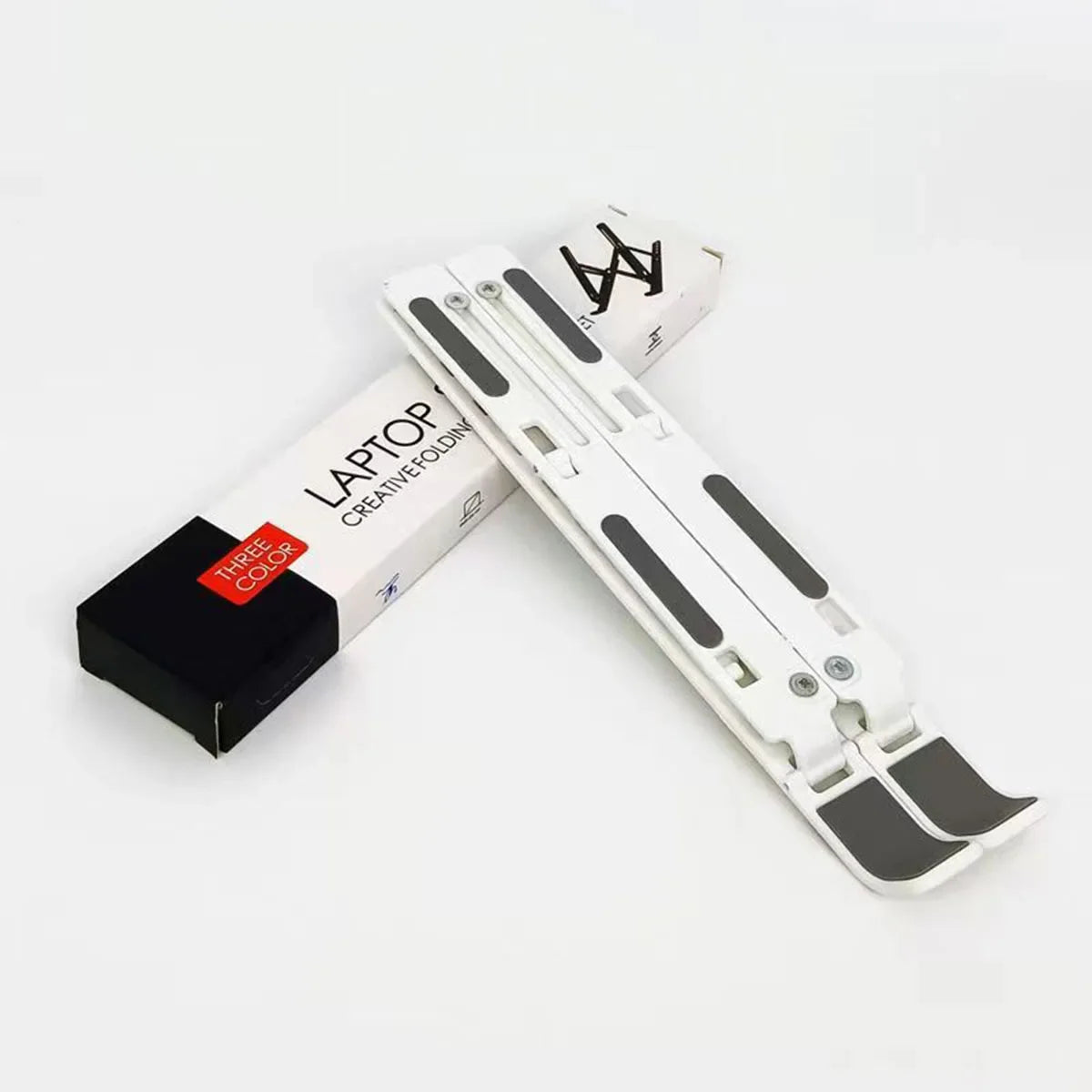 Soporte multifuncional para computadora portátil con siete niveles ajustables en ángulo, soporte plegable para computadora portátil, escritorio, elevación y refrigeración, soporte para tableta