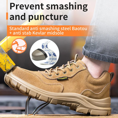 Safety Shoes Man for Work Man's Safety Working Shoes Working Lightweight Work Wear   Industrial Security-Protection