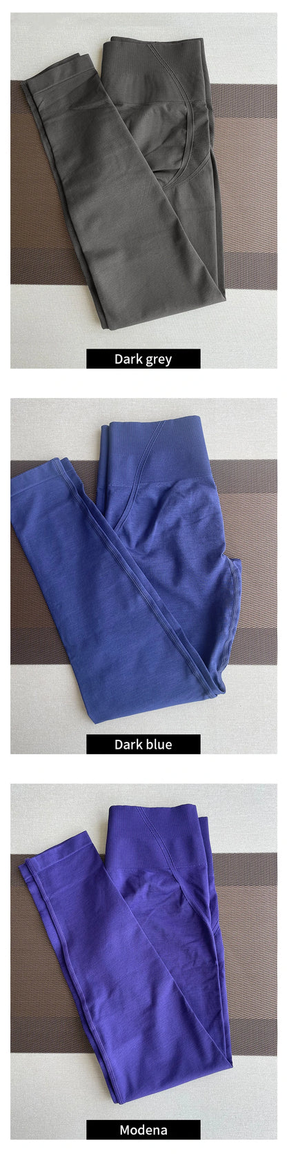 Mallas deportivas para mujer, pantalones de yoga, leggings ajustados sin costuras, suaves, de cintura alta, para gimnasio, entrenamiento, ropa deportiva y fitness.