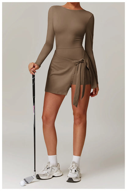 Conjunto de gimnasio de manga larga, mono deportivo corto sin mangas para mujer, ropa de yoga, monos de entrenamiento de una pieza para mujer, monos de recreación