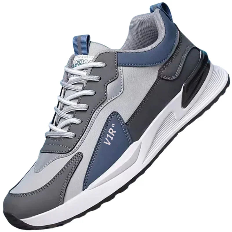 Zapatillas de running de caña baja para hombre 2025, nuevo estilo coreano, suela suave, con cordones, deportivas de moda, transpirables, cómodas y casuales