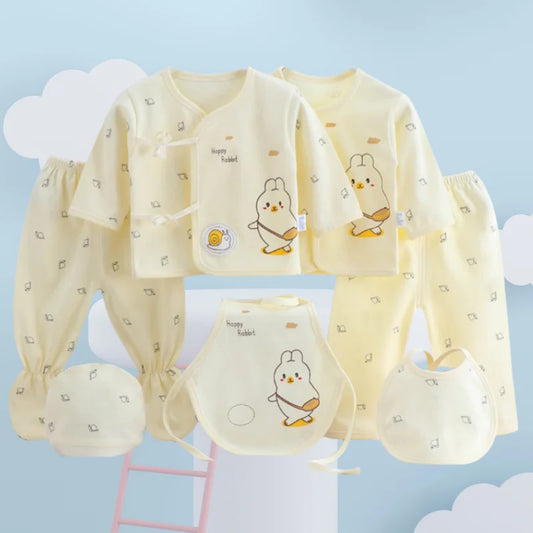 Ropa para bebés niñas recién nacidas 100% algodón, conjunto de top, gorro, baberos y pantalones de 0 a 3 meses