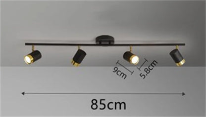 Lámpara de techo LED moderna para interiores, lámpara de araña blanca y negra, foco para sala de estar, dormitorio, comedor, pasillo, foco GU10
