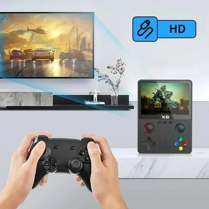 Reproductor de juegos retro clásico: pantalla IPS de 3,5", más de 10 000 juegos integrados, compatible con tarjetas USB/TF, perfecto para niños y gamers nostálgicos.