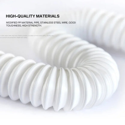 Tubo flexible de desagüe para cocina de 36-79 cm, para lavabo de baño, manguera de plomería galvanizada, manguera extensible.