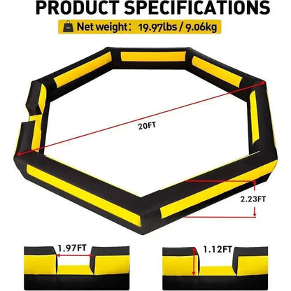 Piscina de pelotas portátil Gagaball de 6 m para exteriores con soplador, ideal para actividades escolares y familiares, juegos deportivos recreativos.