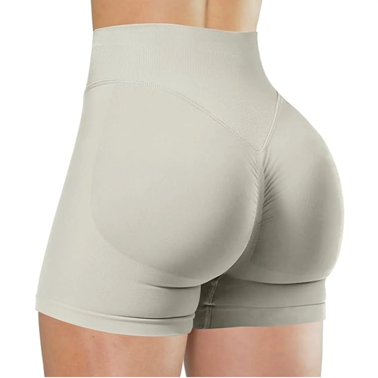 Pantalones cortos de yoga de cintura alta de verano, modernos y sexys, para correr y hacer ejercicio, leggings de yoga de color sólido.