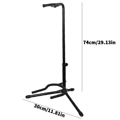 Soporte vertical para guitarra, plegable y ajustable, para ukelele, pipa, bajo, folk, clásico, eléctrico, de madera