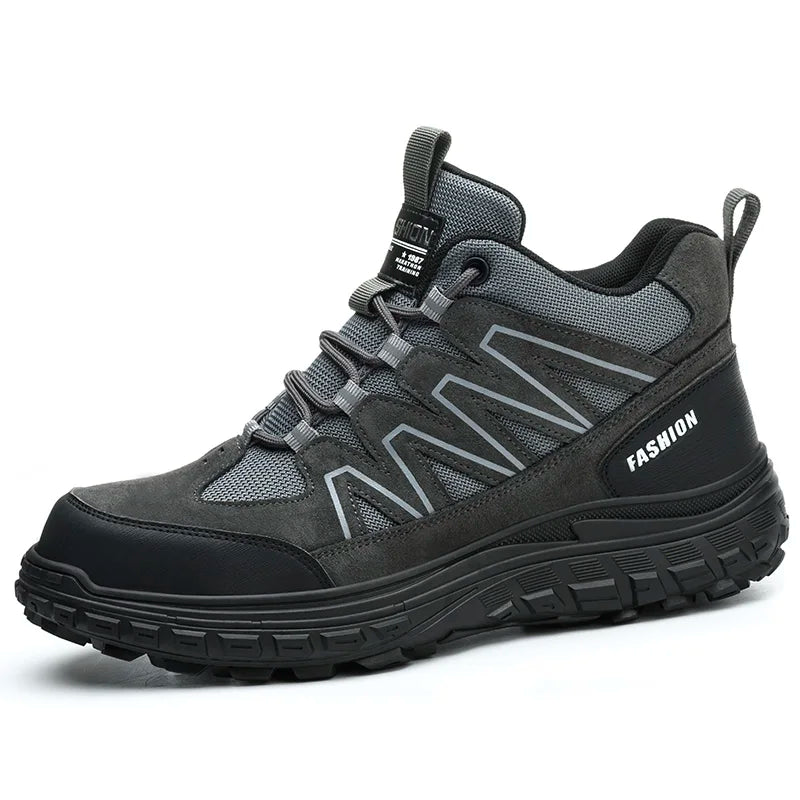 Calzado de seguridad para hombre, zapatos de trabajo con puntera de plástico antiaplastamiento y antiperforación, aislantes, para exteriores, informales, botas de protección laboral, calzado seguro.