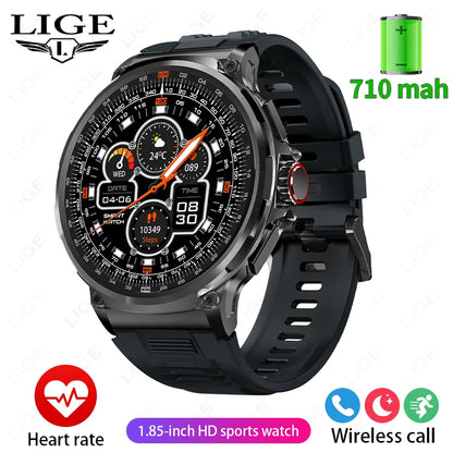 Reloj inteligente Ultra HD de 1,85 pulgadas para hombre, con GPS, pulsera deportiva para exteriores, batería grande de 710 mAh, reloj de seguimiento de actividad física para Android e iOS.
