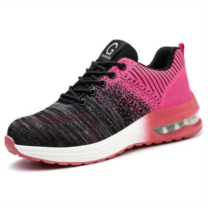 Zapatos de trabajo de protección anti-aplastamiento para hombres y mujeres, zapatos indestructibles anti-perforación, zapatos de trabajo con amortiguación de aire, zapatos de seguridad con puntera de acero para hombre.
