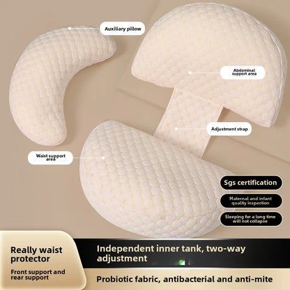Almohada de cintura para maternidad, almohada de lactancia para embarazadas, almohadas corporales para madres embarazadas, accesorios para el embarazo, ropa de cama para dormir