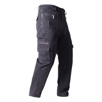 2025 Men Cargo Pants Trousers Multi-pocket Waterproof Wear-resistant Casual Training Overalls Clothing Comfortable Breathable